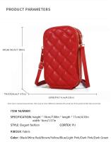 Bolso Cruzado De Hombro Único Moda Para Mujer Mini Versátil Con Posición Para Tarjetas Y Llaves Estilo Clásico PU Con Costura Decorativa - details 3