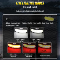 Lámpara Frontal De Pesca Super Brillante COB Luz De Trabajo Portátil Luz De Camping Al Aire Libre Con Luz Blanca Y Roja Pantalla De Poder - details 4
