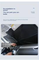 Parasol De Sol Para Ventanas Delanteras De Coche Protección Solar Verano Ajustable Bloquea El Calor Del Interior Del Coche Suministros De Refrigeração - details 1