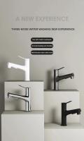 Grifo De Baño Con Salida De Agua Caliente Y Fría Tipo Pullout Tres Modos Grifo De Lavabo Ducha Montaje En Superficie Material De Cobre Zink Aluminio Cerámica Discos - details 0