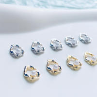 20Pcs Encantos De Uñas De Calidad Japonesa Diseño Irregular Con Perlas Doradas/Plateadas Aleación Para Decoración De Arte De Uñas - details 4