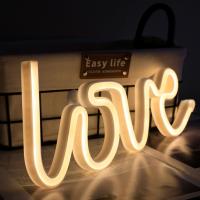 1pc Luz De Noche LED En Forma De AMOR Mini Signo Neón Piloto Para Decoración De Pared Hogar Dormitorio Y Fiesta De Niños - details 3