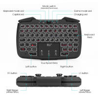 Controlador De Juego Portátil Inalámbrico Rii RK707 2.4GHz Con Teclado Y Ratón Combinación Función Turbo Para PC/Raspberry Pi2/Android TV Google/TV Mini Teclado Monocromático Con USB - details 3