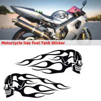 Pegatinas De Motocicleta Con Patrón De Calavera Y Llama Decoración Creativa Para Tanque De Combustible Y Cuerpo De Coche Impermeables Y Duraderas - details 2