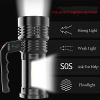 Linterna De Búsqueda LED Recargable Super Brillante Portátil Spot Light De Alta Potencia Impermeable Con Batería Recargable - details 0