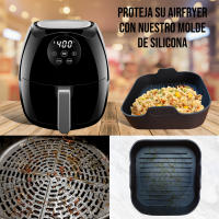 . 2 Molde Silicona Freidora de Aire 20cm Cuadrada+2 Guantes Silicona Horno+Dispensador de Aceite - details 5
