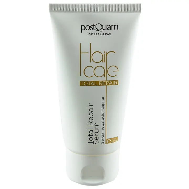 PostQuam - Hair Care Total Repair Serum para Cabellos Debilitados o Muy Debilitados - Serum Reparador Capilar a Base de Pantenol, Proteína y Siliconas - Tratamiento de Choque que Reconstruye y Repara el Cabello Dañado - 75 ml - 1