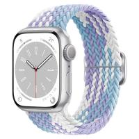 Correa De Pulsera Para Apple Watch Trenzada Solo Loop Elasticidad Nylon 40mm 41mm 44mm 45mm 49mm Compatible Con Series 8 3 SE 6 7 Ultra Para Hombres Mujeres Niños - details 1