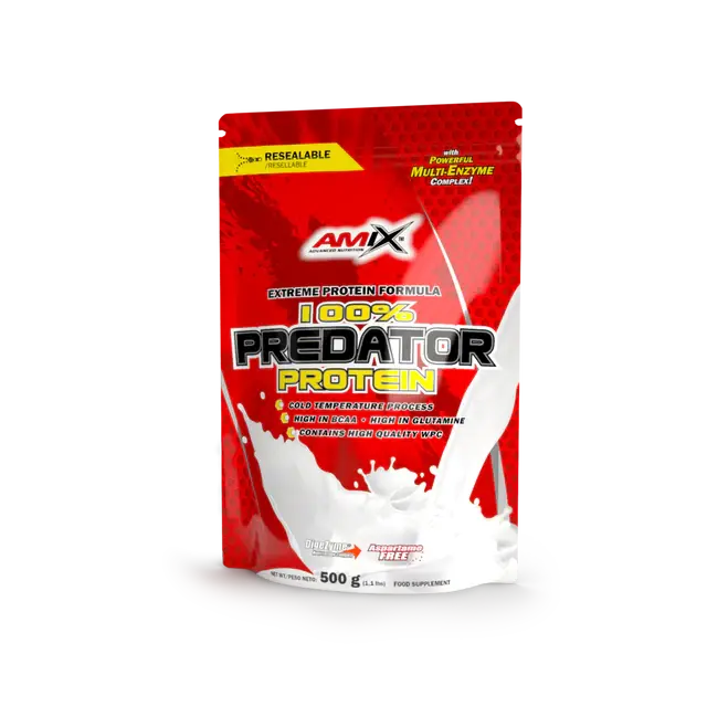 Amix PREDATOR PROTEIN 500g Chocolate RECUPERACIÓN MUSCULAR FUERZA Y DEFINICIÓN MUSCULAR - 1