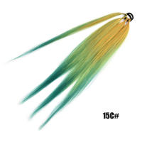 Extensiones De Cabello Sintético Para Cola De Caballo Enredadera De Boxeo En Color Ombre Marrón 26 Pulgadas Con Diadema DIY - details 13