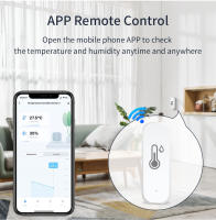 Sensor De Temperatura Y Humedad WiFi Tuya Compatible Con Alexa Y Google Home Monitoreo Inteligente De Hogar Sin Requerir Hub - details 1