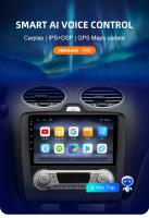 AWESAFE inalámbrico CarPlay Android Auto Radio para ford focus 2 Mk2 2004 2005 2006 2007 2008 2009 2010 2011 coche reproductor multimedia GPS 2 din autoradio volante controles RDS Bluetooth - details 2