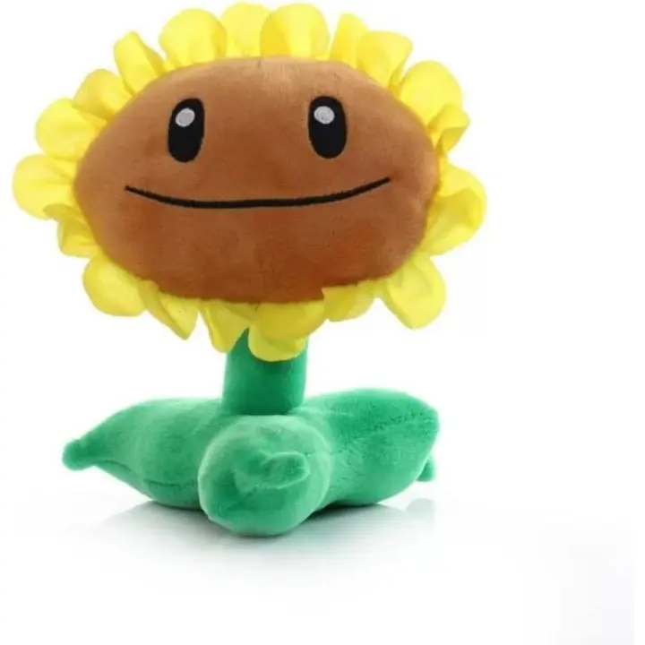 Peluche de girasol de simulación de 20 cm, almohada de girasol, muñeco de peluche con forma de planta, regalo de cumpleaños para niños - 1