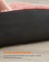 Cama para Perros de Tela de Felpa con Funda Protectora para Sofá, Alfombrilla para Perros Grandes, 95x85x16 cm, Color Gris o Rosa - details 10