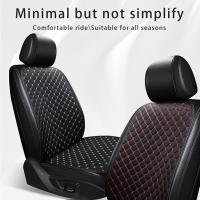 Cubierta De Asiento De Coche De Cuero PU Universal Anti-Rasguños Resistentes Al Desgaste Suaves Para Todas Las Estaciones Cojín De Espalda Minimalista Protector Contra Golpes - details 1