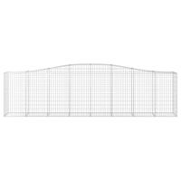 vidaXL Cesta gaviones forma arco hierro galvanizado 400x50x100/120 cm - details 2