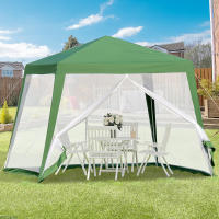 Techo de Gazebo Reemplazo 3x3m | Impermeable, Resistente al Viento (Clase 3) Y Frío | Estructura Estable with Toldo Individual para Jardín, Fiesta or Café - details 1