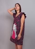 Vestido camisero Florecer de Keep and Trendy. Vestido con total print de flores, es reversible. Súper cómodo y versátil - details 6