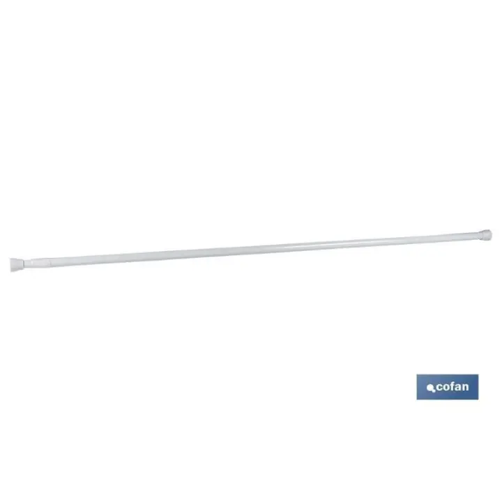 Barra cortina extensible (presión)  white 61-91 cm - 1