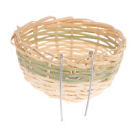 6pcs Nido De Aves De Bambú Hecho a Mano Para Periquito Canario Finca Golondrina Caja De Cría Para Pájaros Material De Bambú - details 7