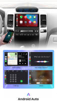 Junsun Radio Coche para Toyota Prado 120 2004 2005 2006 2007 2008 2009 Inalámbrico CarPlay Android Auto AI Voice 2 din Pantalla Coche Android Auto Multimedia Navegación GPS Auto radio - details 9