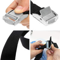 Cinta De Atado De Bricolaje 5M Con Hebilla Para Motocicleta Coche Bicicleta Cuerda De Remolque Fuerte Cinta De Fijación Ratchete Para Maleta - details 1