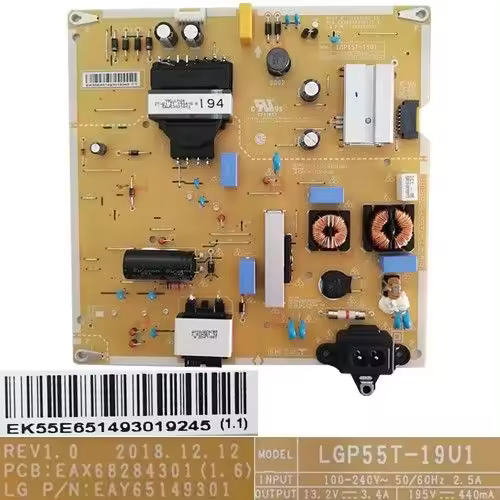 Fuente Alimentación REV1.0, EAX68284301(1.6), EAY65149301, LG 55UM7610PLB - 1