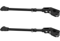 Patas de bicicleta, 2 piezas soporte de bicicleta ajustable de aluminio universal ajustable Kickstand bicicleta sidstand Kickstand bicicleta soporte lateral para 16 ''-24'' bicicleta - details 3