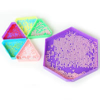 Kit De Paleta De Diamante 7 En 1 Con Almacenamiento Hexagonal De Gran Capacidad Y Pluma De Diamante Herramientas Para Pintura Y Bordado Artísticos - details 11