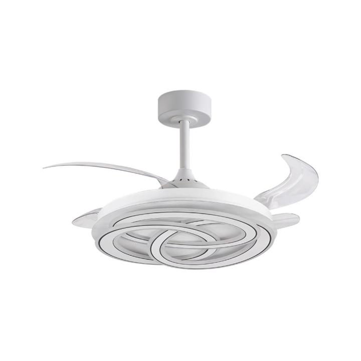BEL AIR HOME Ventilador de Techo Nudos 200W 4 Aspas Retráctiles, Luz LED 3 Colores, Mando a Distancia, Blanco Ø108cm — oferta en Miravia
