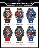 Reloj De Pulsera Deportivo MINI FOCUS Rojo Para Hombres Lujo Cronógrafo Cuarzo Con Correa De Silicona Manos Luminosas Fecha Resistente Al Agua - details 4