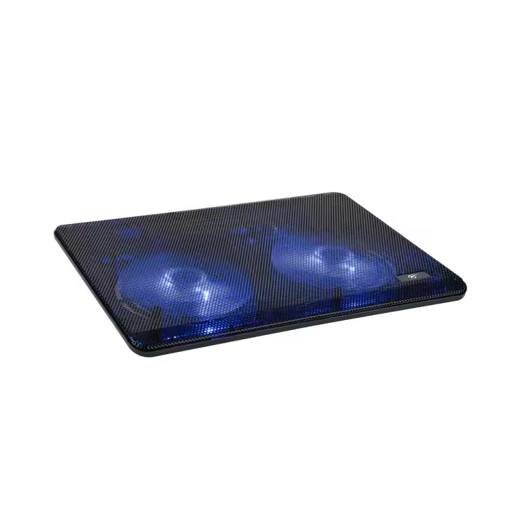 Base Refrigeradora Portátil HV-F2035, doble ventilación turbo, flujo de aire 65 CFM, 3 ventiladores, 2 puertos USB, diseño antideslizante, compatible con laptops 14-17", MacBook Pro, Ultrabooks y notebooks, diseño portátil, ideal para casa o viajes. - 1