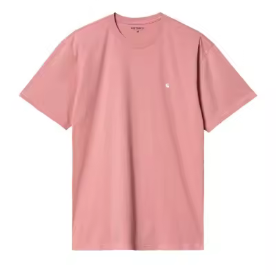Camiseta Carhartt S-S Madison T-Shirt Dusty Rose-White I033000.2E1XX.03 - 1
