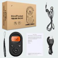 Radio personal de bolsillo AM/FM portátil, radio de transistores recargable con mejor recepción, batería de larga duración, auriculares estéreo, temporizador de apagado - details 6