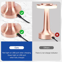 Lámpara De Mesa Retro LED Recargable Luz Nocturna Decorativa Para Dormitorio Sala De Estar Café Iluminación De Camping - details 3