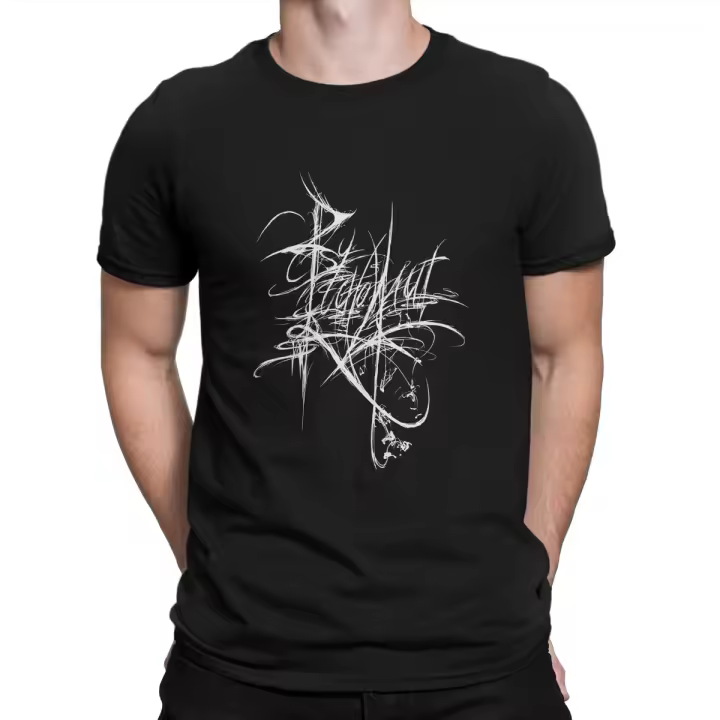 Camiseta De Algodón Pura Para Hombre Rock Psychonaut 4 P4 Estilo Casual Con Estampado Tops De Manga Corta Cuello Redondo - 1