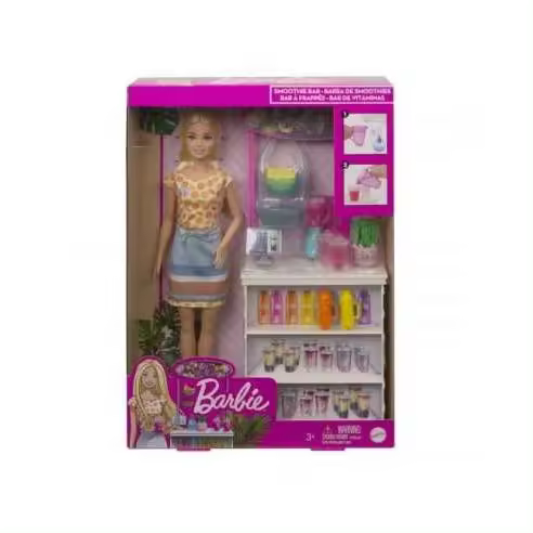 Muñeca Barbie Puesto de smoothies Mattel - 1