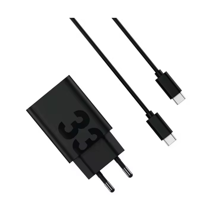 motorola TurboPower 33 /  cargador red eléctrica con cable USB-C / USB-C 33W / Carga rápida - 1