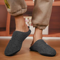 Zapatillas Casuales Para Hombre Invierno Interior Adecuadas Para Usar En Casa Proporcionan Calor Y Comodidad Material Superior De Algodón - details 2
