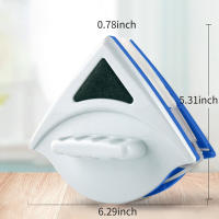 Cepillo De Limpieza Para Ventanas De Vidrio Magnético Doble Cara Herramienta De Limpieza Triangular Para Superficies De Vidrio - details 4