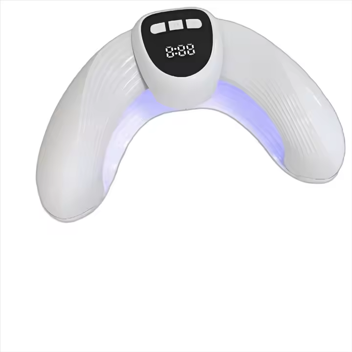 Máquina de terapia de iluminación para arte de uñas plegable, lámpara LED portátil de secada rápida en forma de U para hornear esmalte de uñas - 1