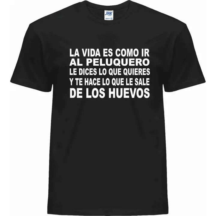 Camiseta Peluquero - | Algodón | Manga Corta - Tejido tubular, sin costuras laterales. - Punto liso - 1