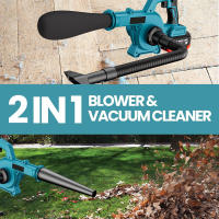 Soplador de hojas inalámbrico de 21 V, 2 baterías + 1 cargador, 6 velocidades, soplador de 1000 W, 15000 rpm, potente soplador, elimina rápidamente hojas, césped y suciedad - details 6