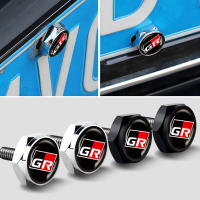 Juego De 4 Piezas De Bandera De Coche Para Toyota GR Tornillos De Metal Y Placa De Licencia Accesorios De Automóvil Bandera Británica Gazoo Racing - details 0