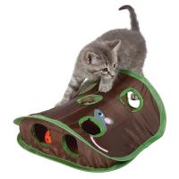 Juguete De Inteligencia Para Gatos Con Ratón Y Tentación De Campana Juego De Caza Con 9 Agujeros Mantén a Tu Gato Activo Juguetes Plegables Para Gatos Y Gatitos - details 3