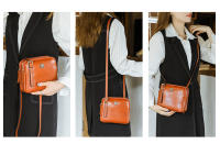 Bolso De Hombro Para Mujer Estilo Vintage 2023 Cuadrado Sencillo Con Compartimento Bolso Cruzado De Diseñador Bolsa Mensajera Feminina Material PU Con Lining De Poliéster - details 2