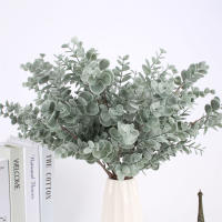 Ramas Artificiales De Eucalipto Hojas De Eucalipto Falsas Para Decoración De Hogar Oficina Bouquet De Flores Centros De Mesa Y Bodas - details 5