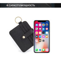 WESTAL Tarjetero Para Hombre Con Anillo De Cuero Genuino Monedero Slim Organizador De Tarjetas Y Dinero Estilo Casual - details 14