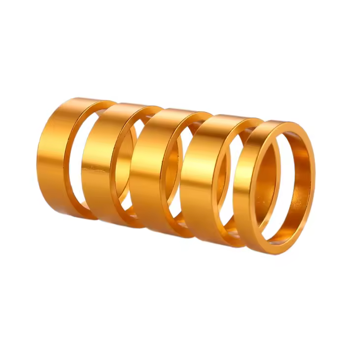 5pcs Anillas De Espaciador De Manillar De Bicicleta Aleación De Aluminio MTB Mountain Road Bike Frente Rueda Partes Ciclismo 10mm - 1