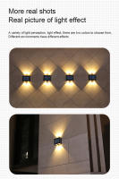 Lámpara Solar LED Exterior Impermeable Iluminación De Pared Para Jardín Y Courtyard Luz Solar Moderna Decoración De Hogar - details 5
